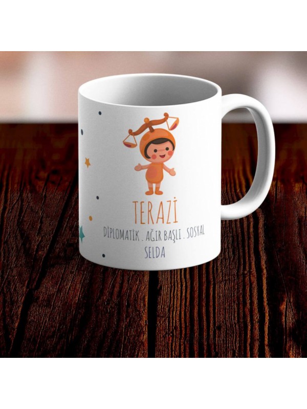 Kişiye Özel Kupa Terazi Burcu Temalı Bardak -10… Kişiye Özel Kupa Terazi Burcu Temalı Bardak -10…