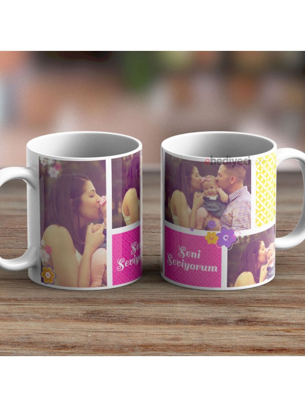 Kişiye Özel Kupa Fotoğraflı Seni Seviyorum - 01&hellip;