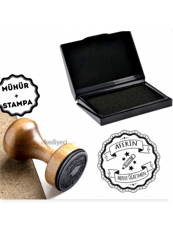 Kişiye Özel Ahşap İsim Yazılı Kitap Mührü - A106&hellip;