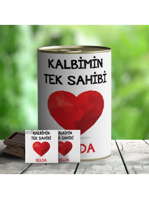 Kişiye Özel Kalbimin Tek Sahibi Çikolata Dolu Konserve&hellip;