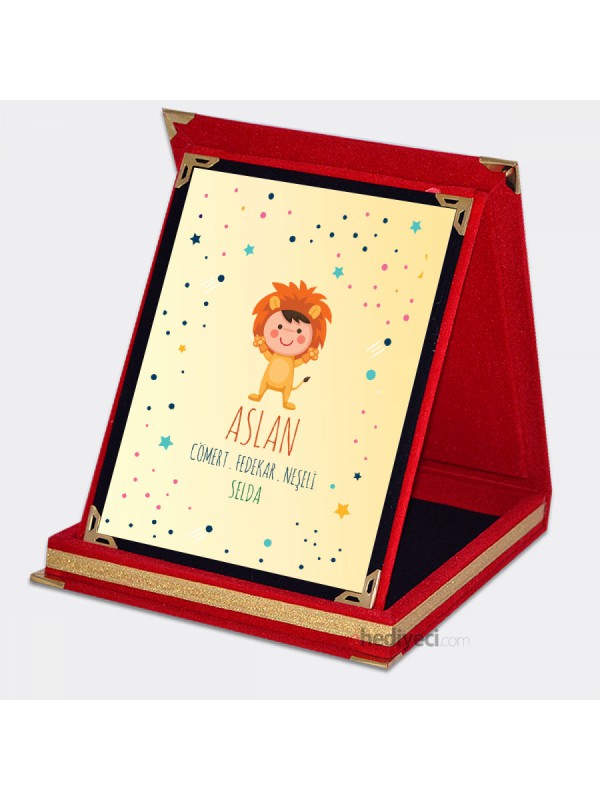 Kişiye Özel Aslan Burcu Temalı Plaket&hellip;