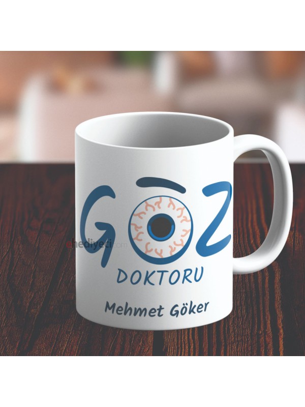 Kişiye Özel Kupa Göz Doktoru Tasarımlı Bardak… Kişiye Özel Kupa Göz Doktoru Tasarımlı Bardak…