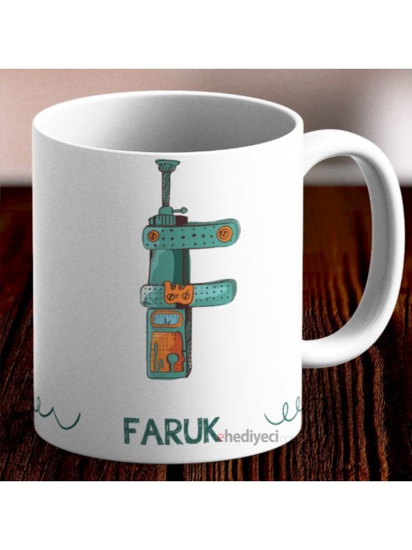 Kişiye Özel Kupa F Harfi Tasarımlı Bardak&hellip;