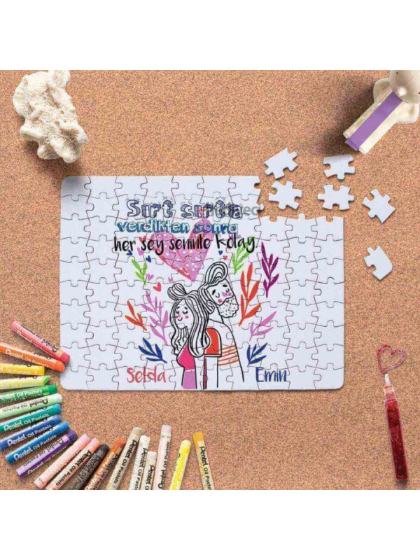 Kişiye Özel Romantik Tasarımlı Puzzle -P11&hellip;