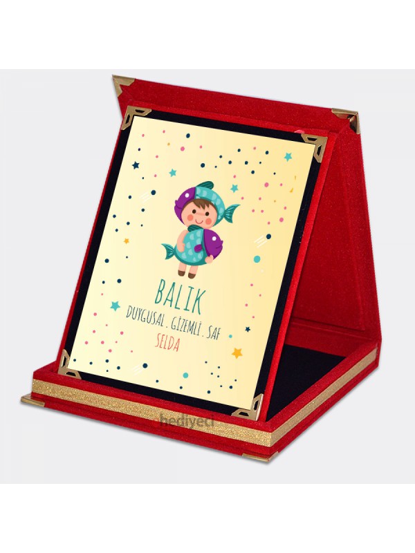 Kişiye Özel Balık Burcu Temalı Plaket&hellip;
