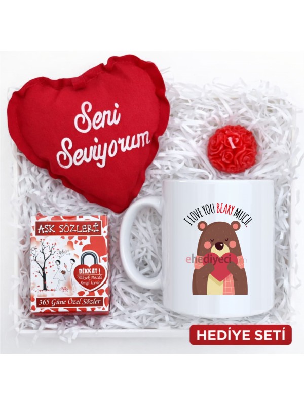 Hediye Sevgiliye Doğum Günü Hediyesi Seti I Love You&hellip;
