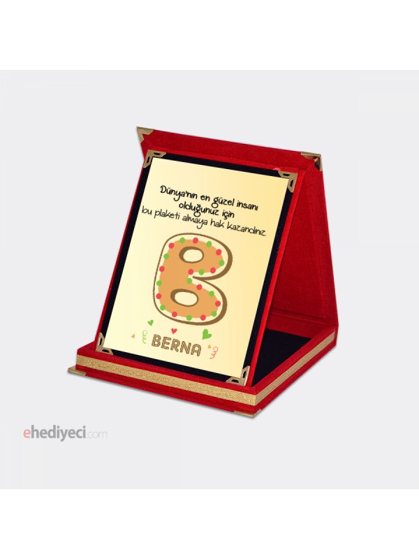 Özel Dünyanın En Güzel İnsanına Plaket -B… Özel Dünyanın En Güzel İnsanına Plaket -B…