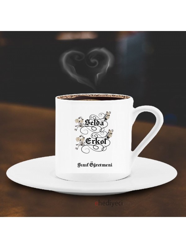 Kişiye Özel Öğretmen Temalı Kahve Fincanı -3&hellip;