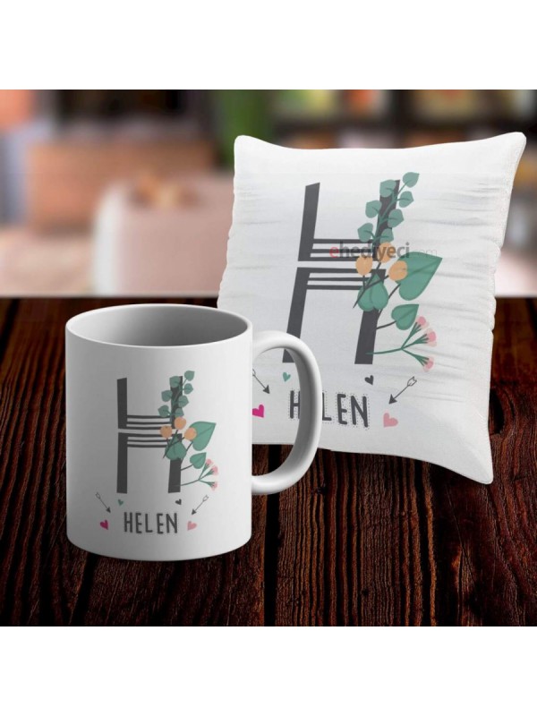 Kişiye Özel Kupa Seti Ve Yastık Kılıfı - H&hellip;