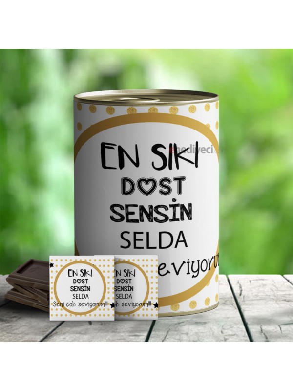Kişiye Özel Hediye En Sıkı Dost Temalı Çikolata… Kişiye Özel Hediye En Sıkı Dost Temalı Çikolata…