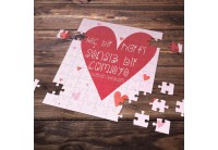 99 Parça Romantik Tasarımlı Puzzle Yapboz No4