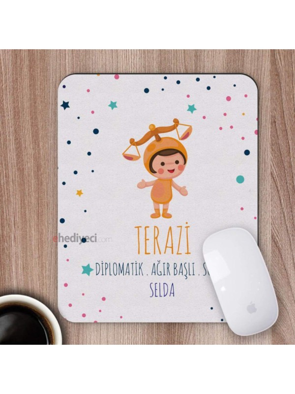 Kişiye Özel Terazi Burcu Tasarımlı Mousepad… Kişiye Özel Terazi Burcu Tasarımlı Mousepad…