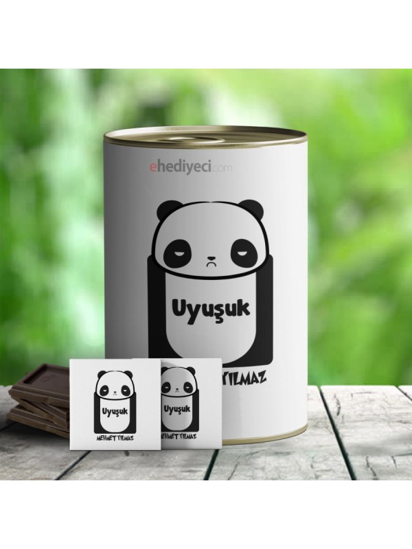 Kişiye Özel Hediye Uyuşuk Panda Temalı Konservesi&hellip;