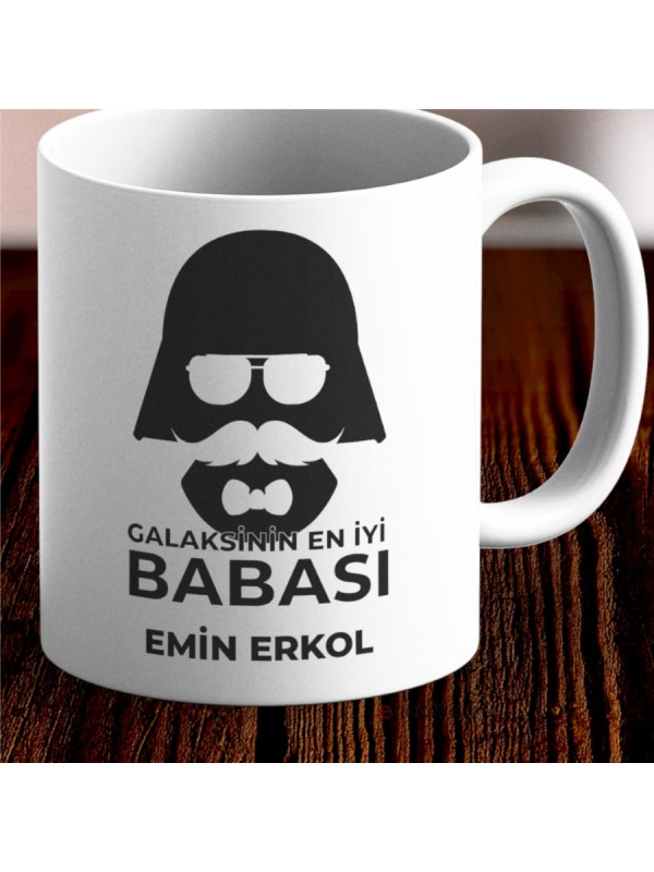 Kişiye Özel Kupa Darth Vader Tasarımlı Beyaz&hellip;
