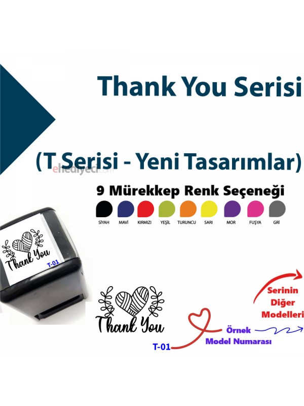 Renkli Teşekkür Kaşesi Thank You Butik Firmalara Kaşe&hellip;