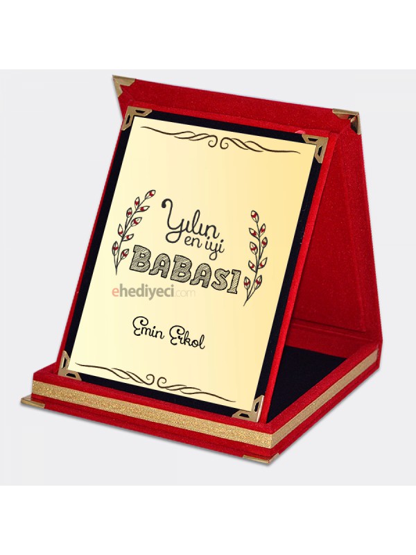 Kişiye Özel Yılın En İyi Temalı İsim Yazılı Plaket&hellip;