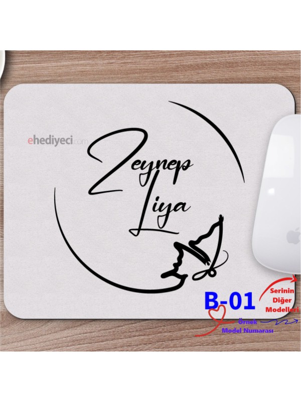Kişiye Özel İsim Yazılı Mousepad İsimlere Tasarımlar B&hellip;