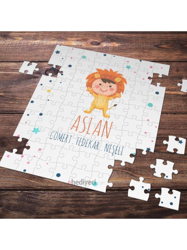 Aslan Burcu Temalı 99 Parça Puzzle&hellip;