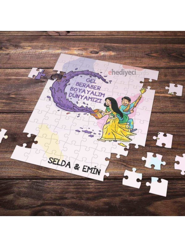 Kişiye Özel Romantik Tasarımlı Puzzle -P24&hellip;