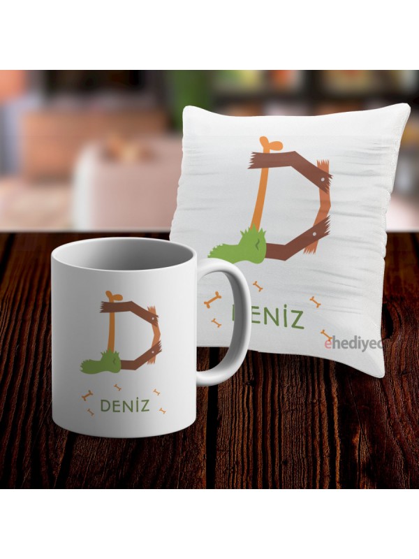Kişiye Özel Kupa Seti Ve Yastık Kılıfı - D&hellip;