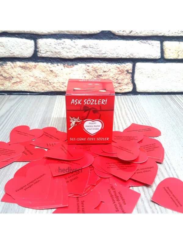Kalpli 365 Gün Romantik Sözler Yazılı Kartlar&hellip;