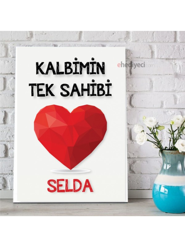 Kişiye Özel Kalbimin Tek Sahibi Kanvas Tablo&hellip;