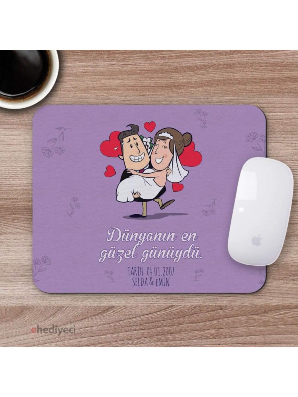 Kişiye Özel Romantik Tasarımlı Mousepad - R21&hellip;