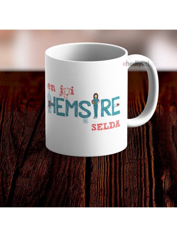 Kişiye Özel Kupa Hemşire Bardak -2… Kişiye Özel Kupa Hemşire Bardak -2…