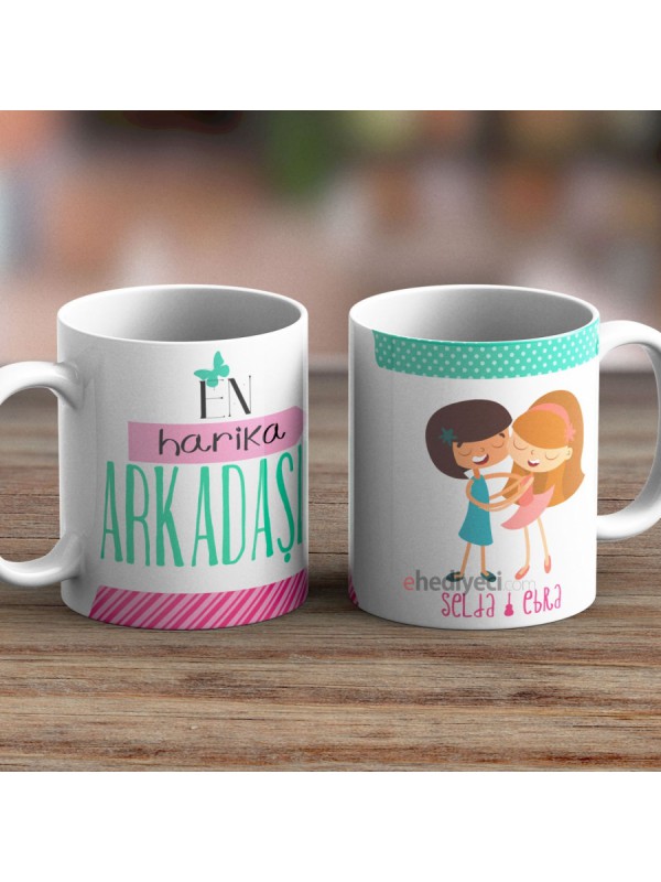 Kişiye Özel Kupa En Harika Arkadaşım Beyaz Bardak… Kişiye Özel Kupa En Harika Arkadaşım Beyaz Bardak…