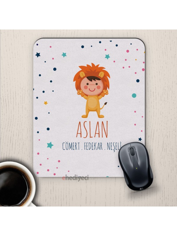 Özel Aslan Burçlarına Sevimli Mouse Pad&hellip;
