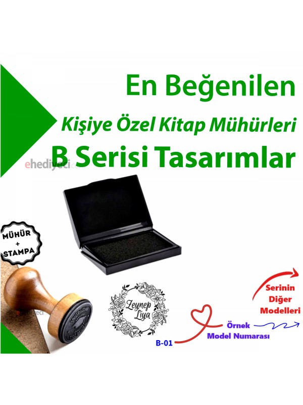 Kişiye Özel Hediyelik Kitap Mührü Kaşesi Mühür İsimli&hellip;