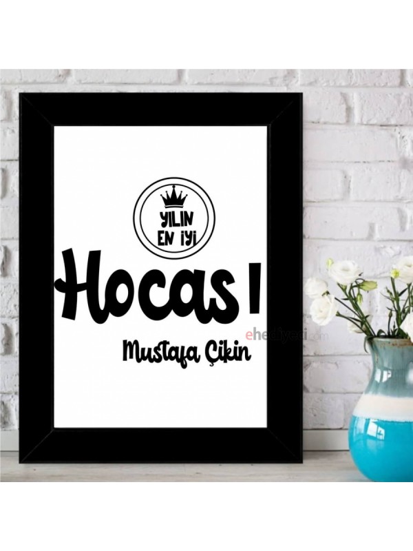 Kişiye Özel Yılın Hocası Tasarımlı Çerçeve… Kişiye Özel Yılın Hocası Tasarımlı Çerçeve…