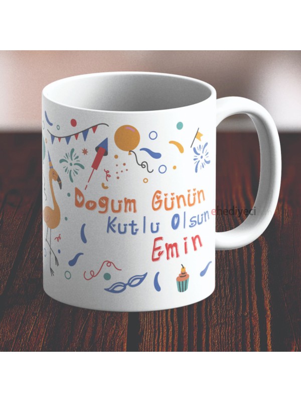 Kişiye Özel Doğum Günü Kupa Tasarımlı Beyaz… Kişiye Özel Doğum Günü Kupa Tasarımlı Beyaz…