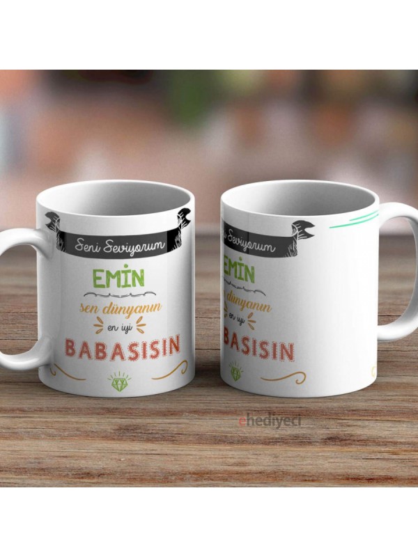 Kişiye Özel Kupa Dünyanın En İyi Babası - 799&hellip;