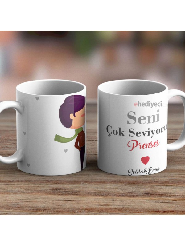 Kişiye Özel Kombin Kupa Seti Romantik Aşıklar İkili&hellip;