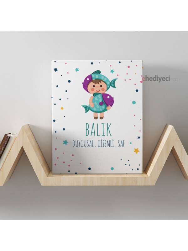 Özel Tasarım Balık Burcuna Kanvas Tablo… Özel Tasarım Balık Burcuna Kanvas Tablo…