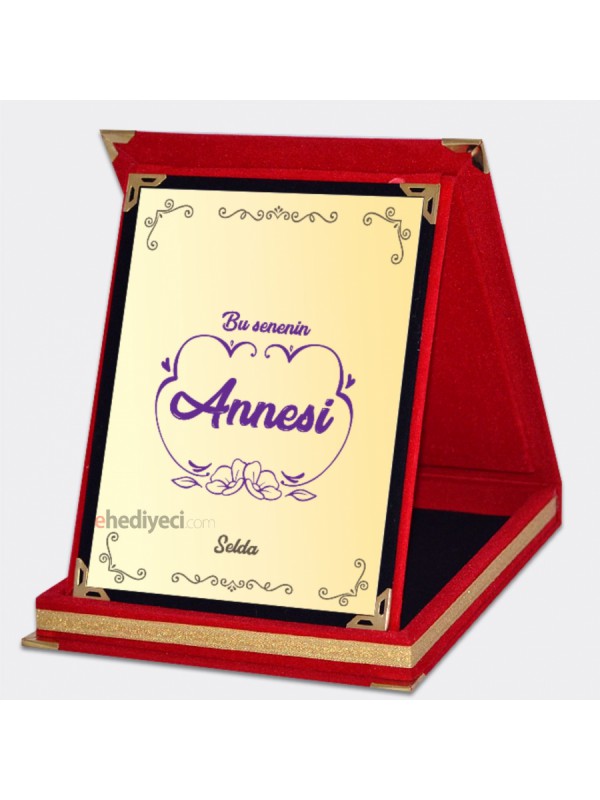 Kişiye Özel Bu Senenin Annesi Kırmızı Plaket - 01&hellip;
