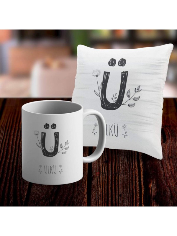 Kişiye Özel Kupa Seti Ve Yastık Kılıfı - Ü&hellip;
