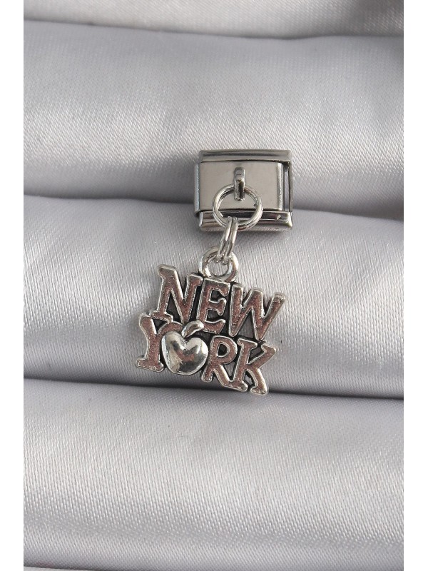 Çelik Gümüş 316L Renk Sallantı New York Yazı&hellip;
