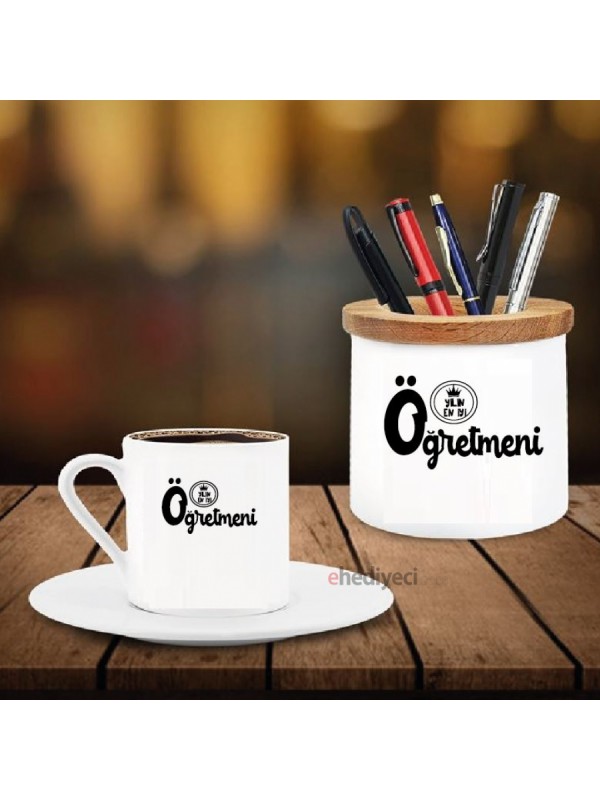Yılın Öğretmeni Tasarımlı Kalemlik Ve Kahve Fincanı&hellip;