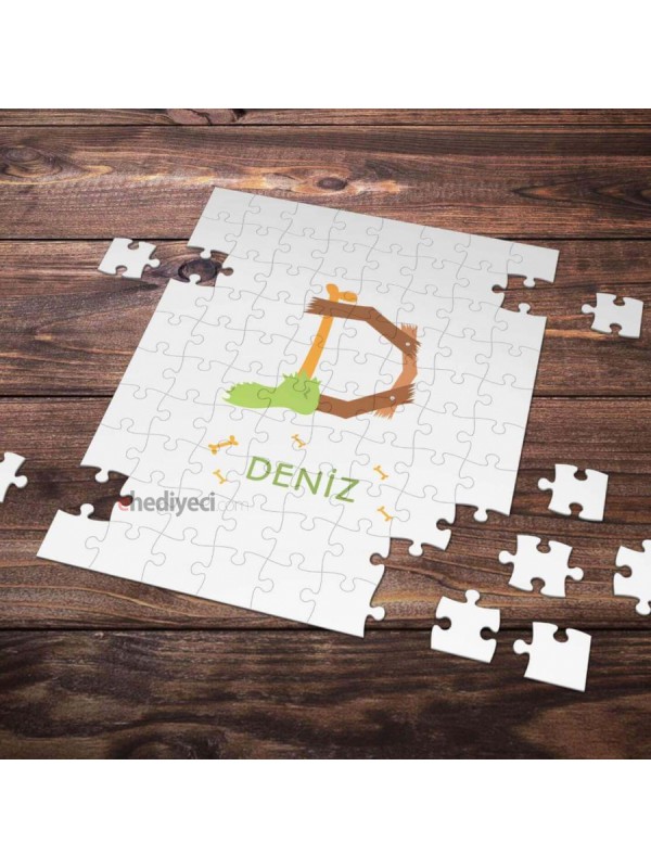 Kişiye Özel D Harfi Tasarımlı Puzzle&hellip;