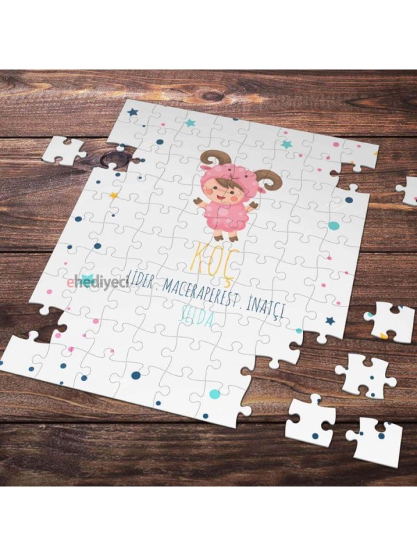 Kişiye Özel Koç Burcu Tasarımlı Puzzle&hellip;
