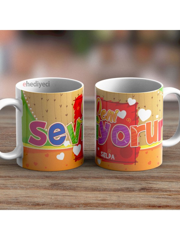 Kişiye Özel Kupa İsimli Seni Seviyorum Bardak&hellip;