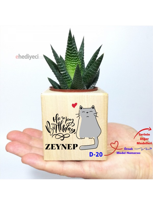 Kişiye Özel Doğum Günü Hediyesi Küp Saksı Ve Haworthia… Kişiye Özel Doğum Günü Hediyesi Küp Saksı Ve Haworthia…