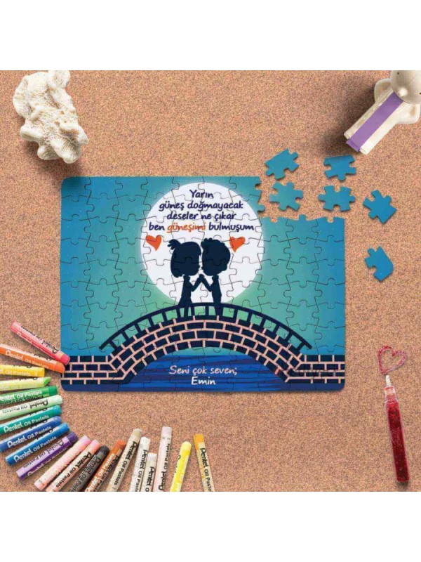 Kişiye Özel Romantik Tasarımlı Puzzle -P5&hellip;