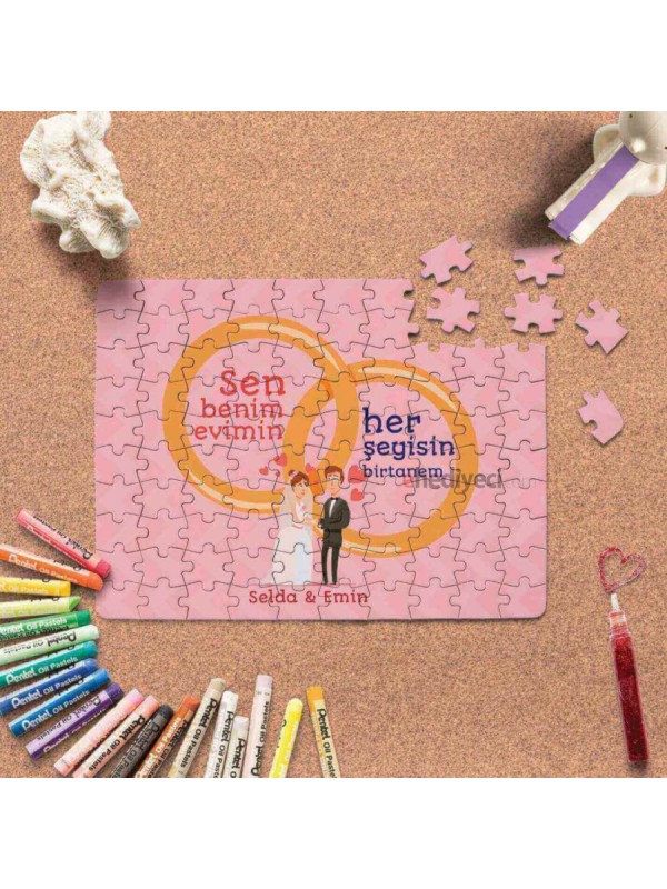 Kişiye Özel Romantik Tasarımlı Puzzle -P7&hellip;