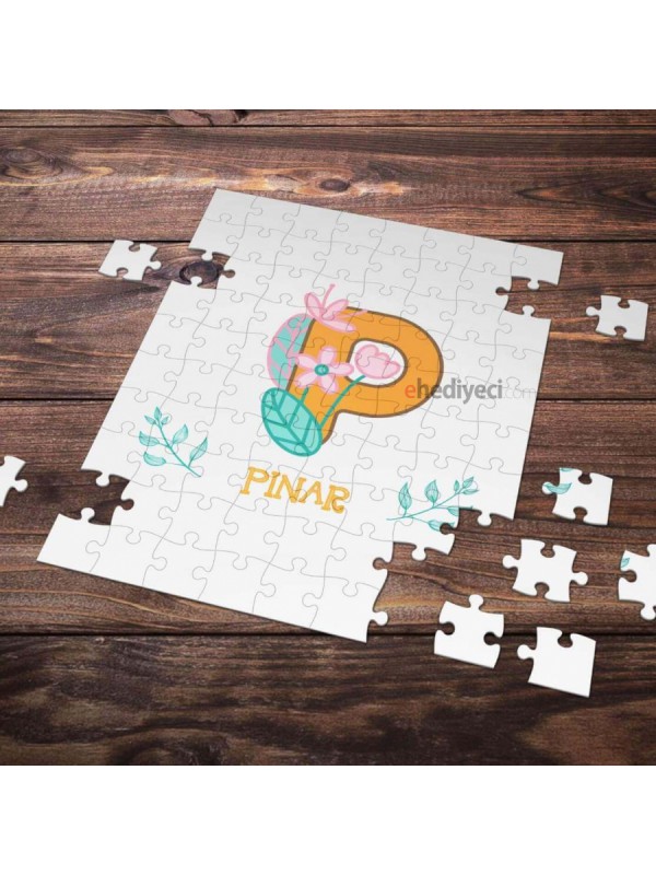 Kişiye Özel P Harfi Tasarımlı Puzzle&hellip;