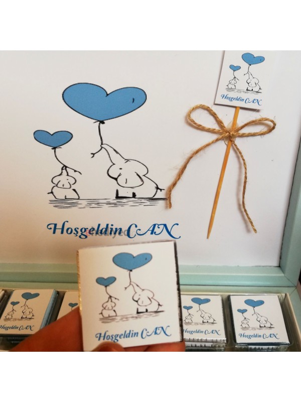 Kişiye Özel İsim Yazılı Hoşgeldin Bebek Çikolata - 1&hellip;