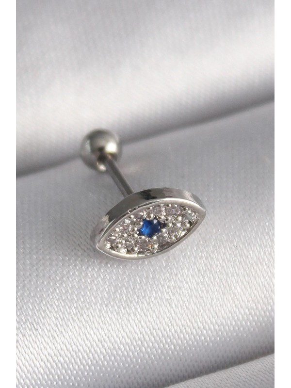 Çelik Gümüş Taşlı Göz 316L Renk Zirkon Tragus Piercing&hellip;